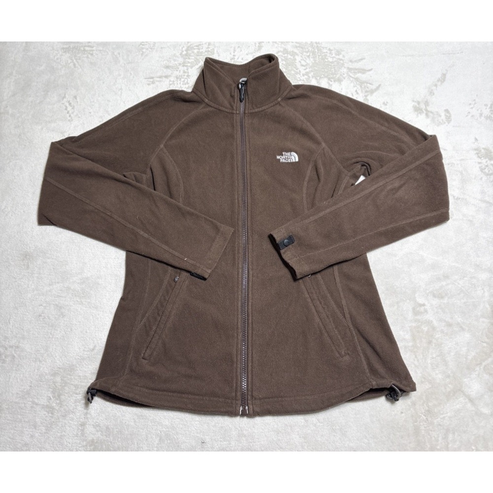 The North Face Jacket Womens Medium Brown TKA 200 Fleece Full Zip Coat Outerwear